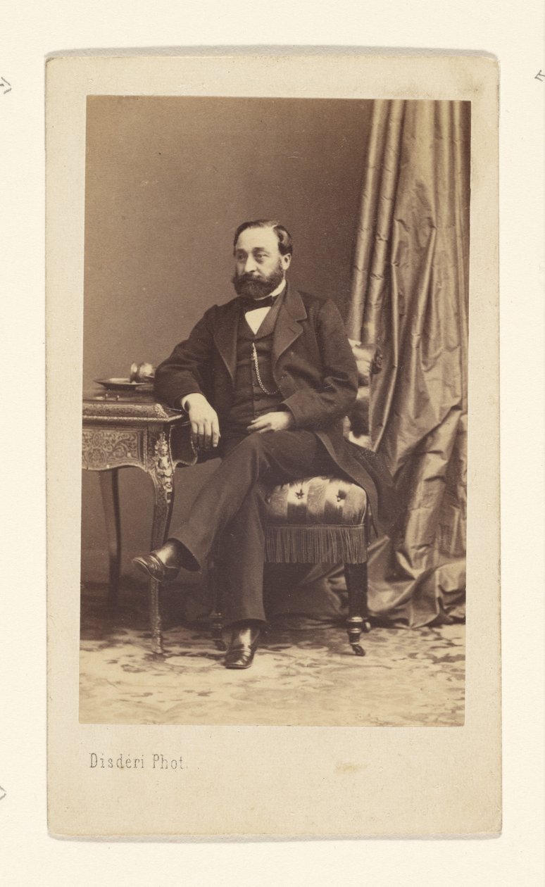 Portret brodatego mężczyzny autorstwa Disdéri and Cie.