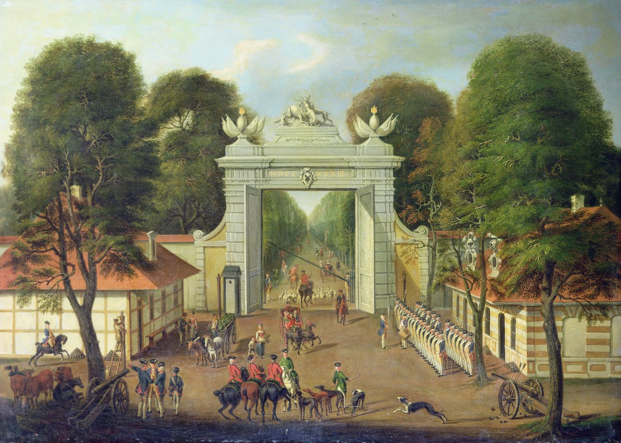 Wartownik w Jaegertor, Poczdam, c.1735 autorstwa Dismar Degen