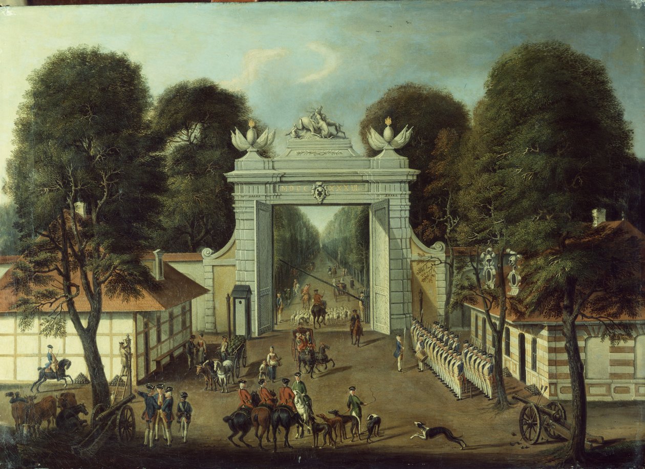 Pałacyk Myśliwski w Poczdamie, ok.1735 autorstwa Dismar Degen