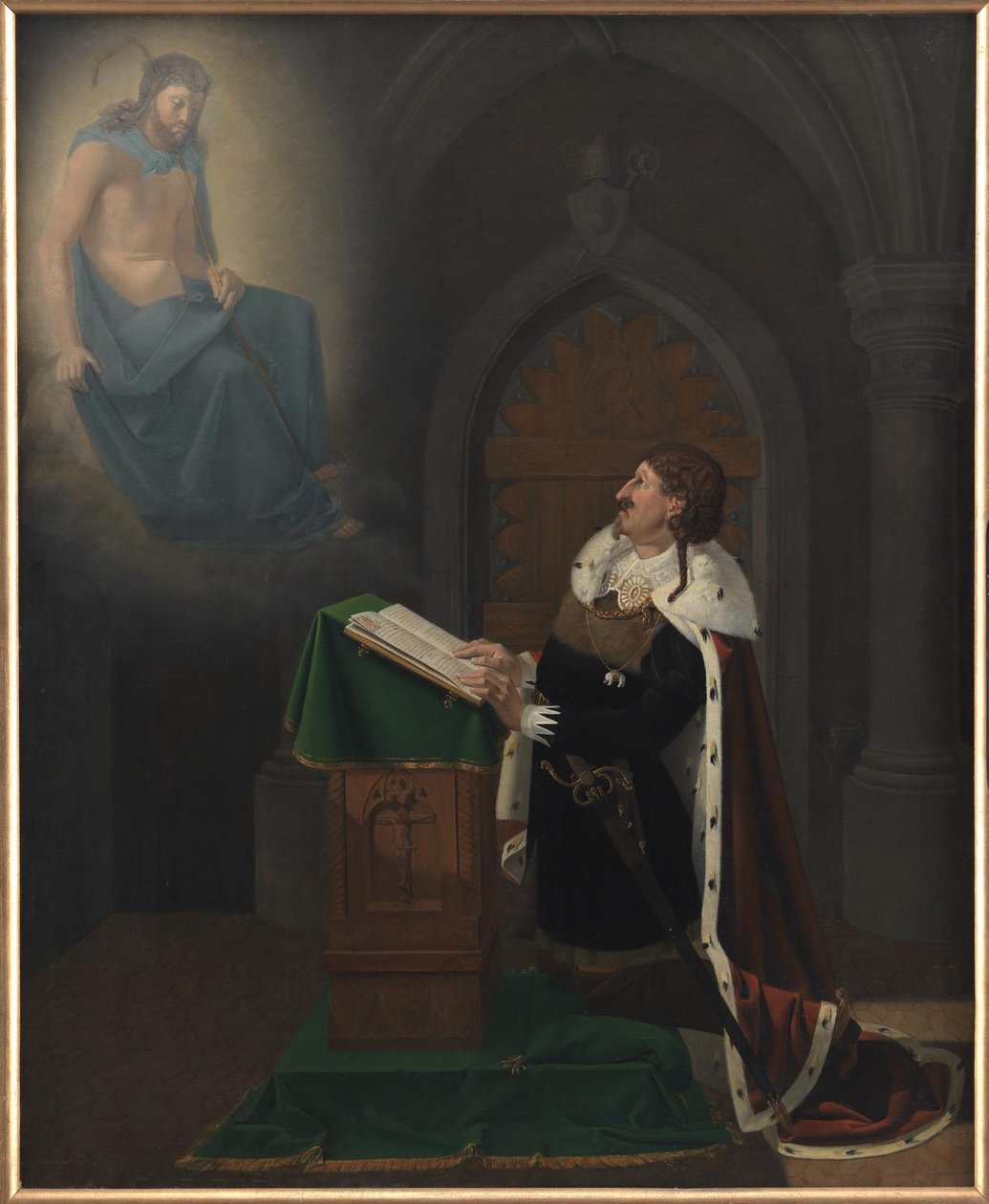Wizja Christiana IV w zamku Rothenburg autorstwa Ditlev Blunck