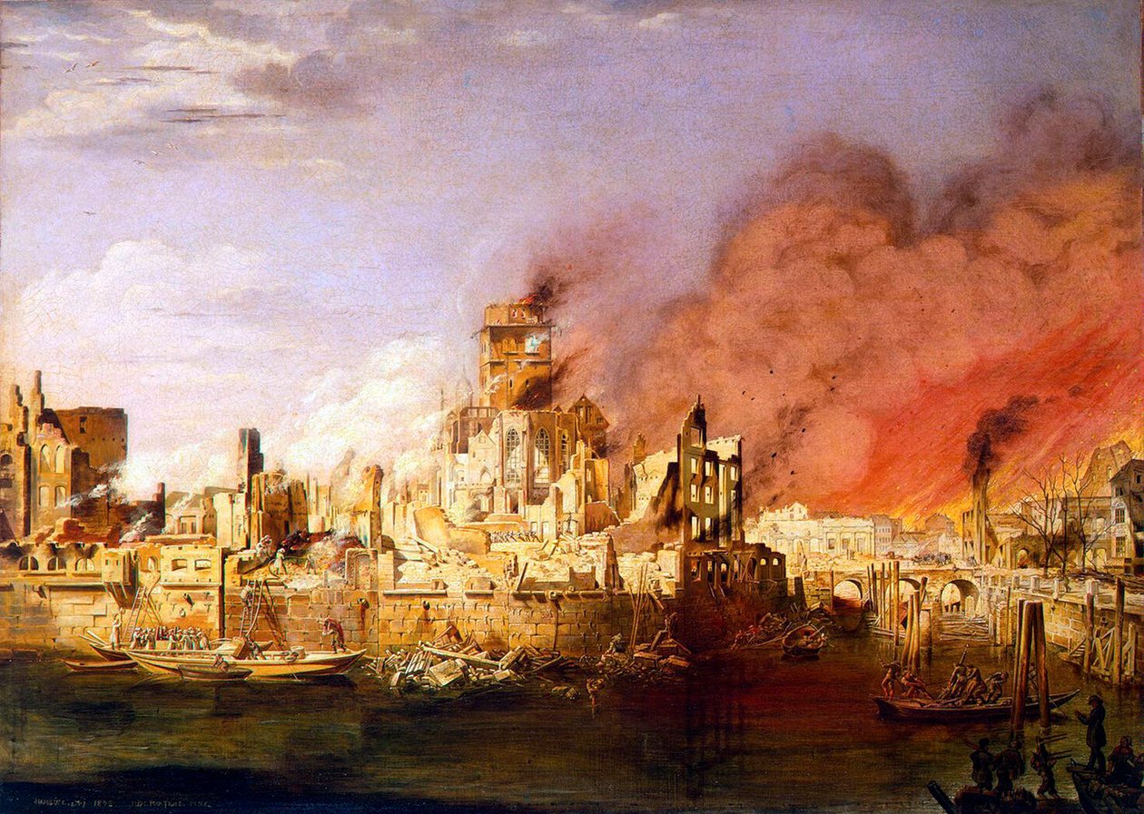 Wielki pożar Hamburga 5 maja 1842 r.