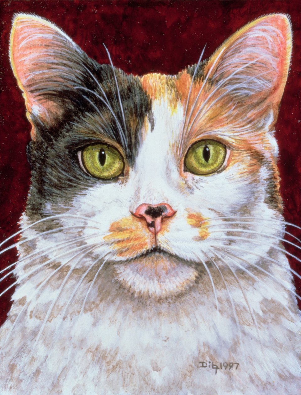 Marigold, 1997 (akryl na panelu) autorstwa Ditz