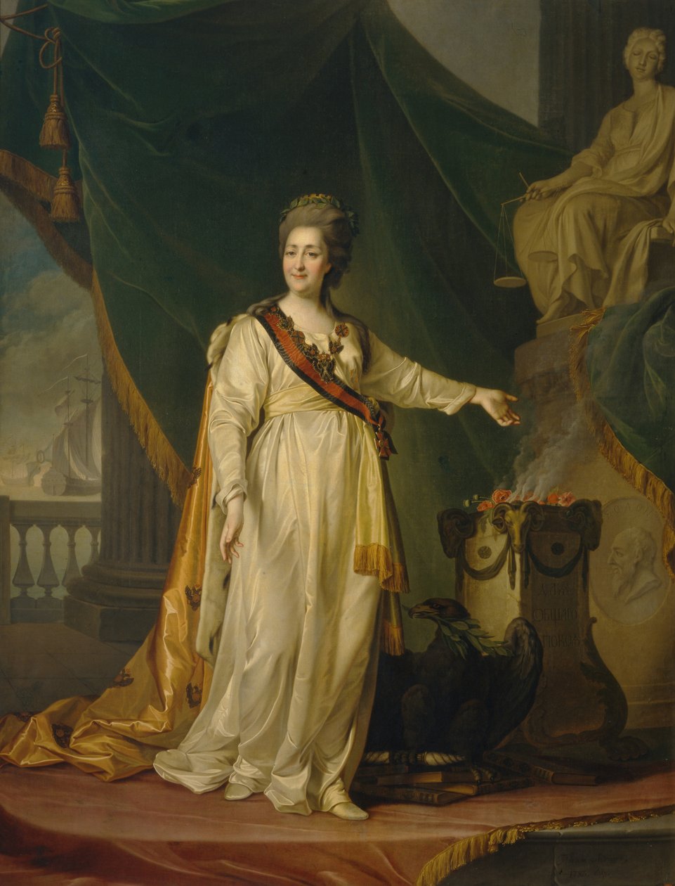 Katarzyna II jako prawodawca w świątyni bogini sprawiedliwości, 1783 autorstwa Dmitri Grigorievich Levitsky