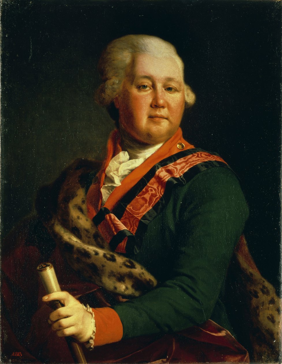 Portret hrabiego Walentyna Płatonowicza Iwanowicza Musina-Puszkina 1735-1804, koniec lat 80. XVIII wieku autorstwa Dmitri Grigorievich Levitsky