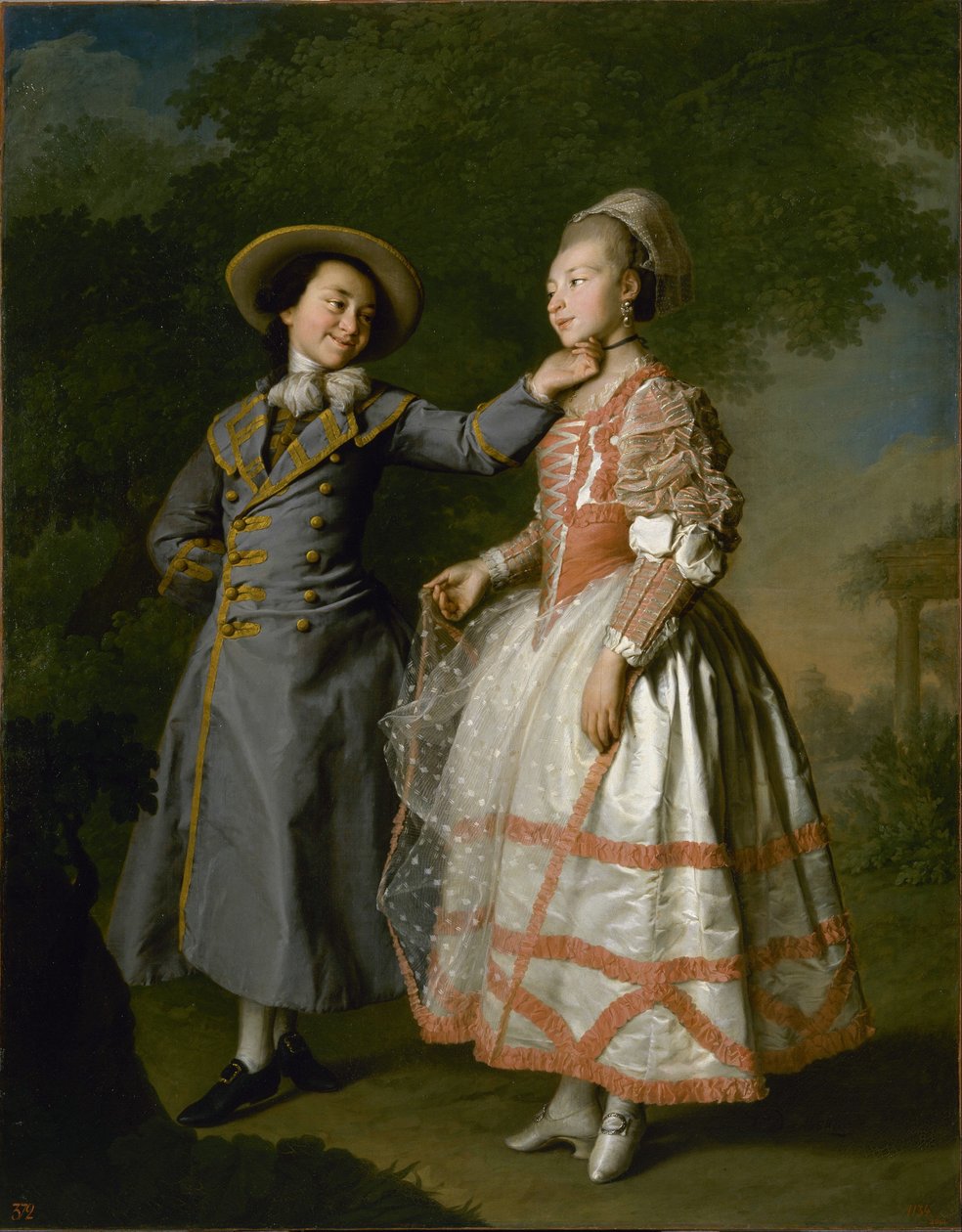 Portret Ekateriny Chruszczowej i hrabiny Ekateriny Chovanskiej, 1773 autorstwa Dmitri Grigorievich Levitsky