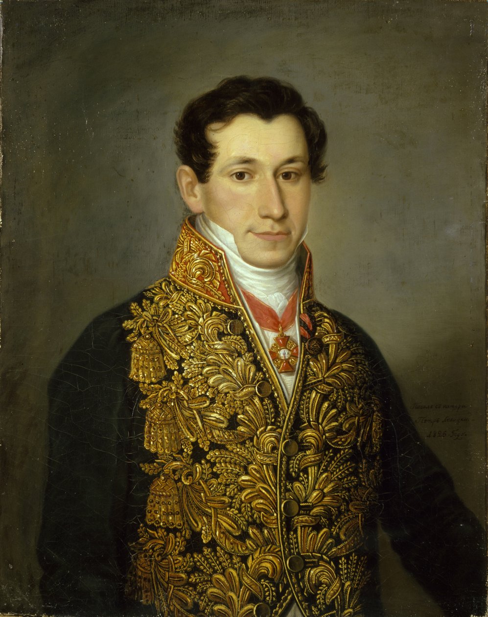 Portret Grigorija Mitusowa 1795-1871, 1826 autorstwa Dmitri Grigorievich Levitsky