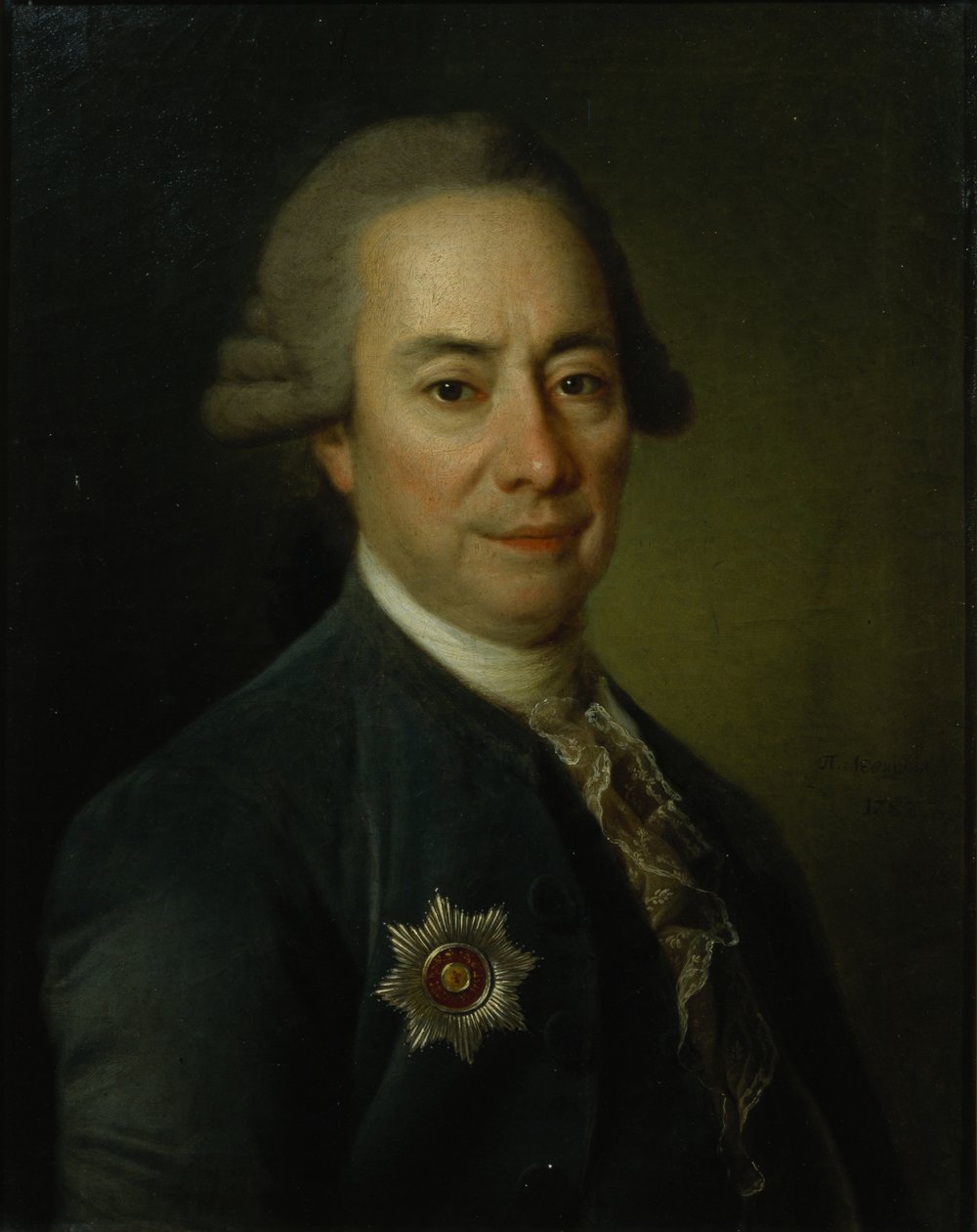 Portret Piotra Wasiljewicza Bakunina 17251786, 1782 autorstwa Dmitri Grigorievich Levitsky