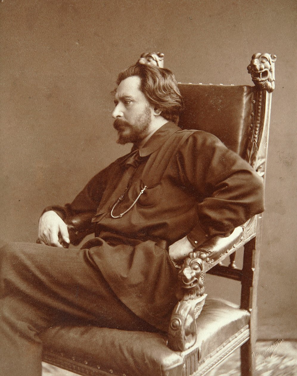 Leonid Andreyev, rosyjski pisarz, początek XX wieku autorstwa Dmitri Spiridonovich Zdobnov