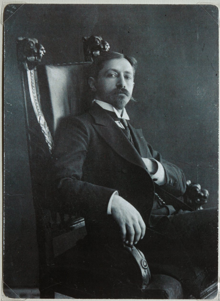 Portret autora Iwana A. Bunina 1870-1953, 1909 autorstwa Dmitri Spiridonovich Zdobnov