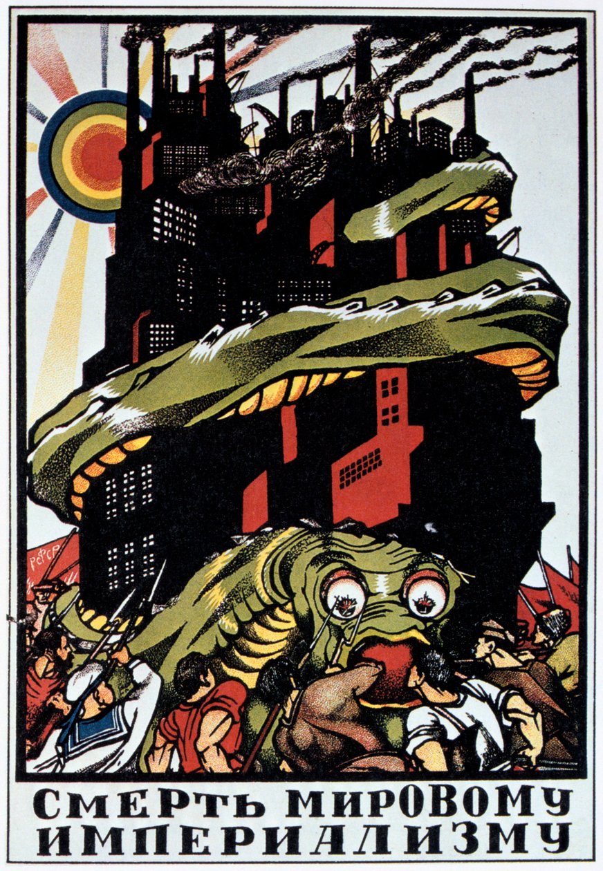 O śmierć imperializmu światowego, 1920 autorstwa Dmitriy Stakhievich Moor