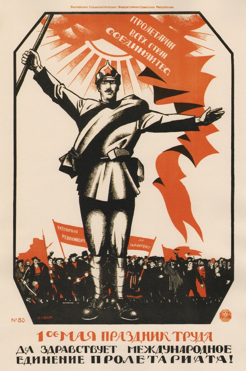 1 maja to święto pracy. Niech żyje międzynarodowa jedność proletariatu!, 192 autorstwa Dmitriy Stakhievich Moor