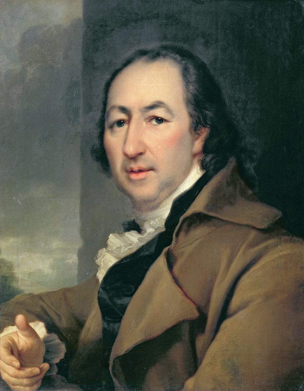 Portret rosyjskiego autora Nikołaja Iwanowicza Nowikowa, 1797 (1744-1818) autorstwa Dmitri Grigorievich Levitsky