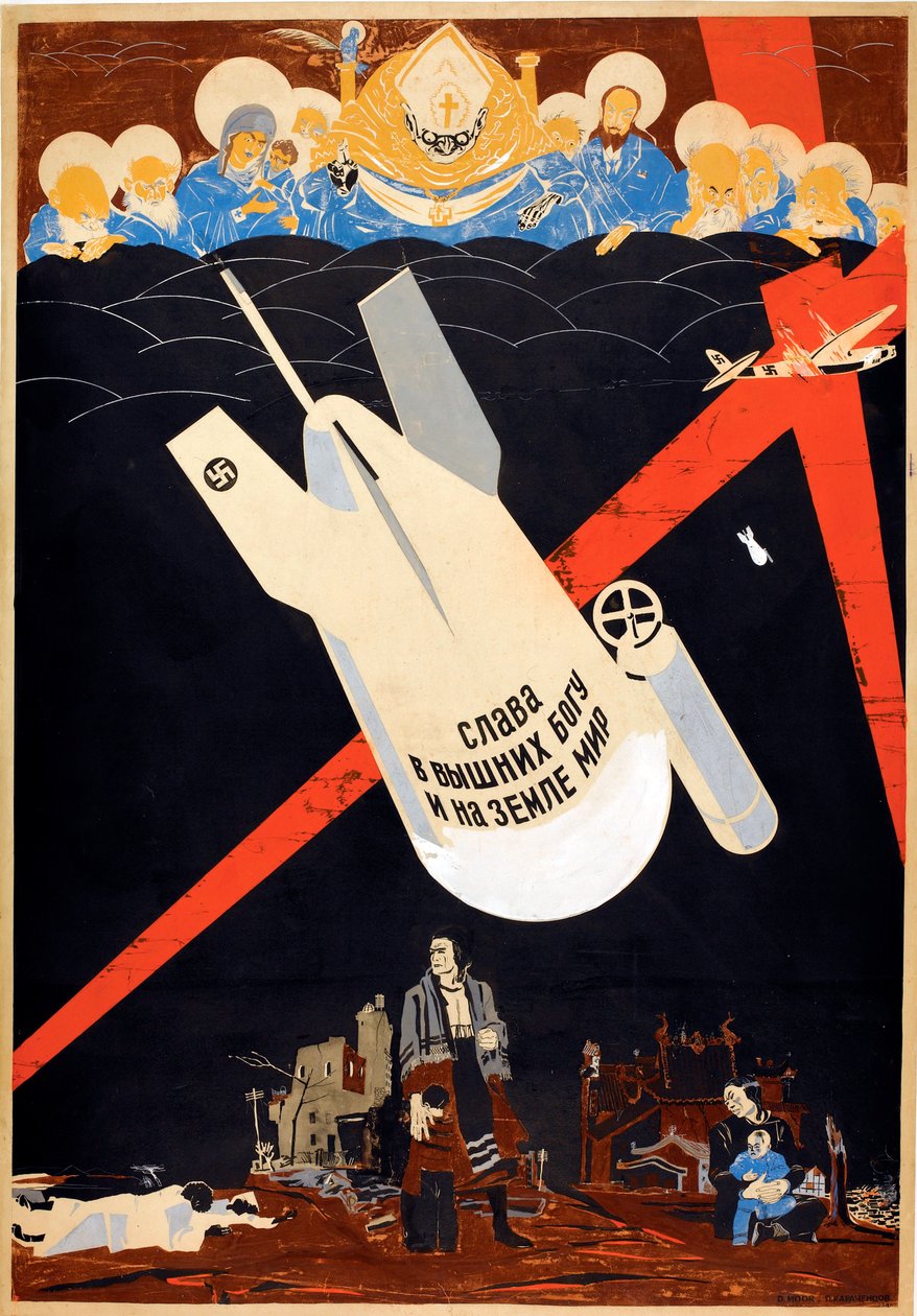 Chwała Bogu na wysokościach, a na ziemi pokój autorstwa Dmitry (1883 1946) Moor