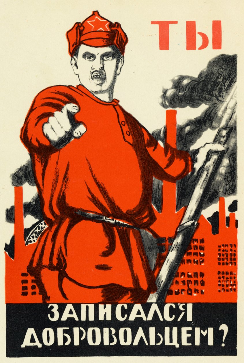 Plakat rewolucji rosyjskiej autorstwa Dmitry (1883 1946) Moor