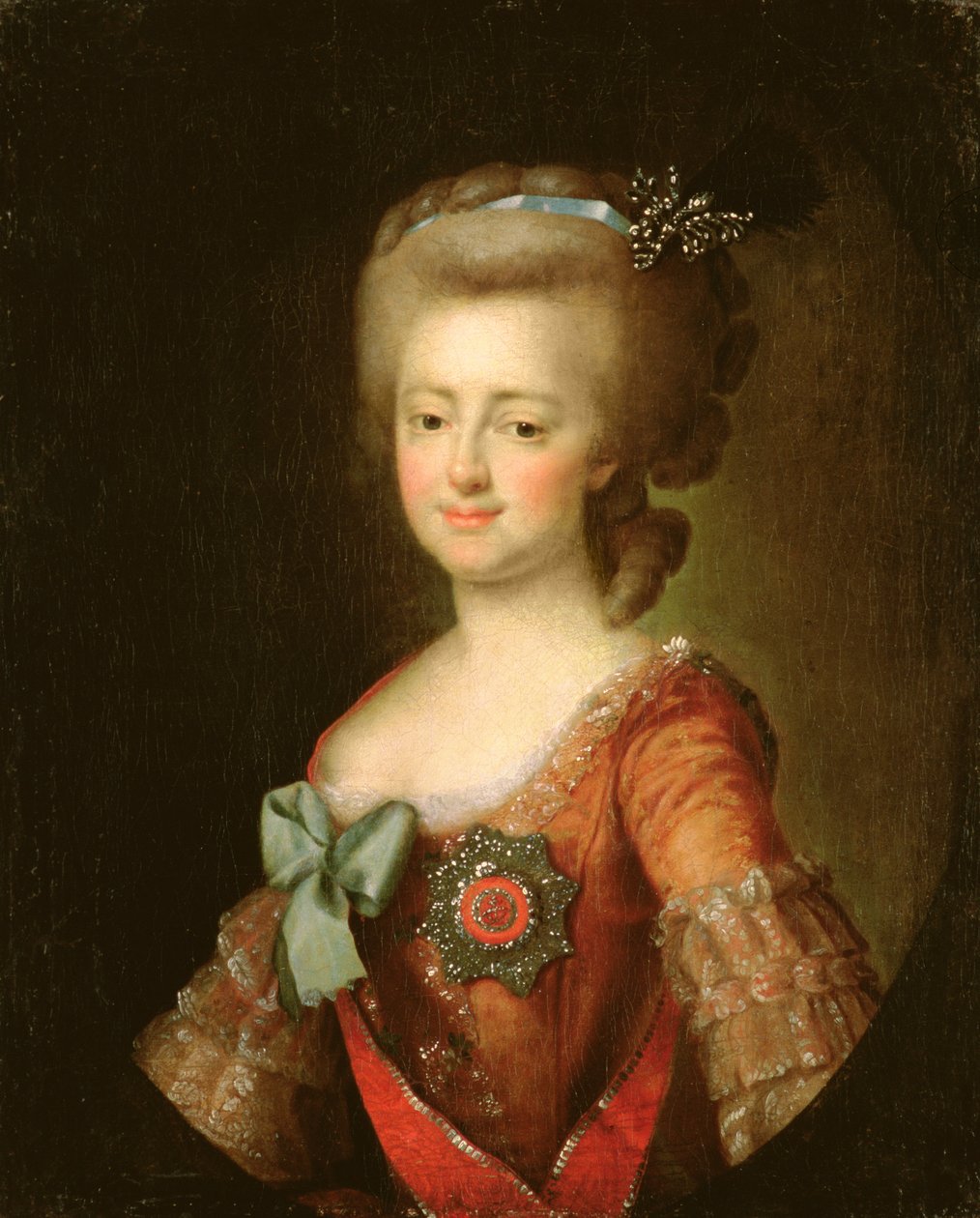 Portret wielkiej księżnej Marii Fiodorownej (1759-1828) ok. 1780-90 autorstwa Dmitri Grigorievich Levitsky