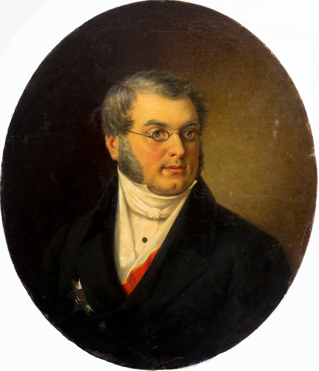 Portret autora Michaiła Nikołajewicza Zagoskina 1789-1852, 1868. autorstwa Dmitry Mikhaylovich Bolotov