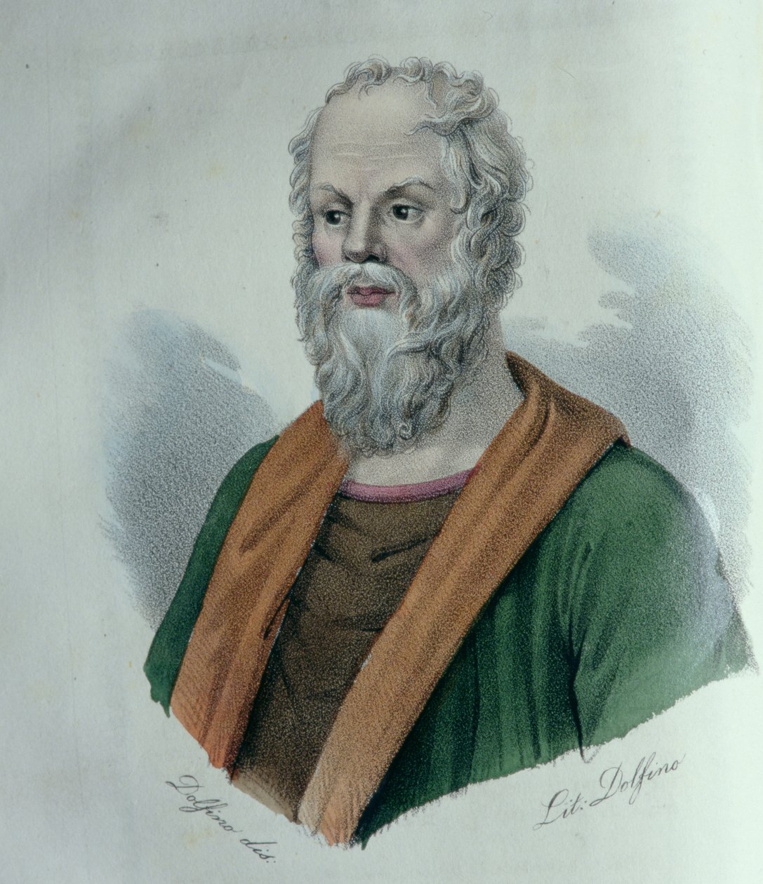 Sokrates, autorstwa Dolfino (lito) autorstwa Dolfino