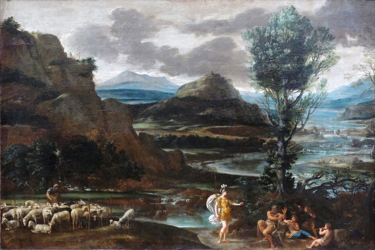 Erminia wśród pasterzy autorstwa Domenichino