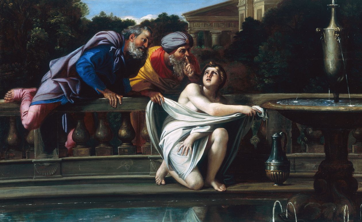 Zuzanna i Starsi autorstwa Domenichino