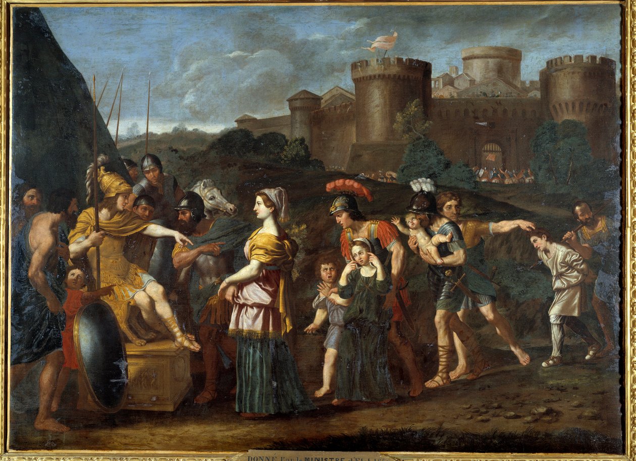 Łaskawość Aleksandra. Obraz Domenico Zampieriego z Dominiquin (1581-1641) autorstwa Domenichino