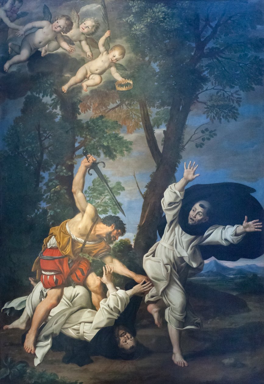 Męczeństwo św Piotra z Werony autorstwa Domenichino (1581 1641)