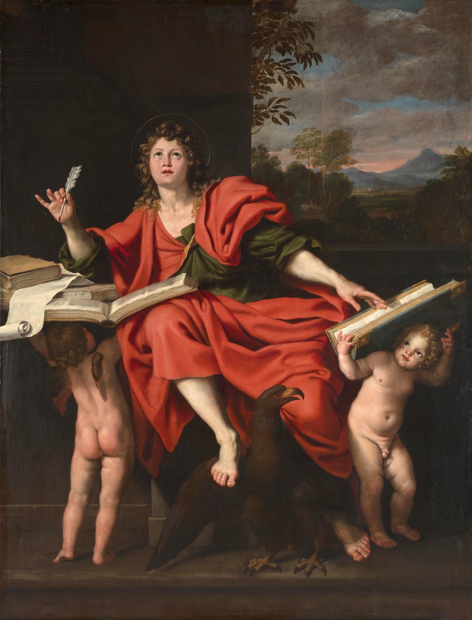 Święty Jan Ewangelista autorstwa Domenichino (1581 1641)