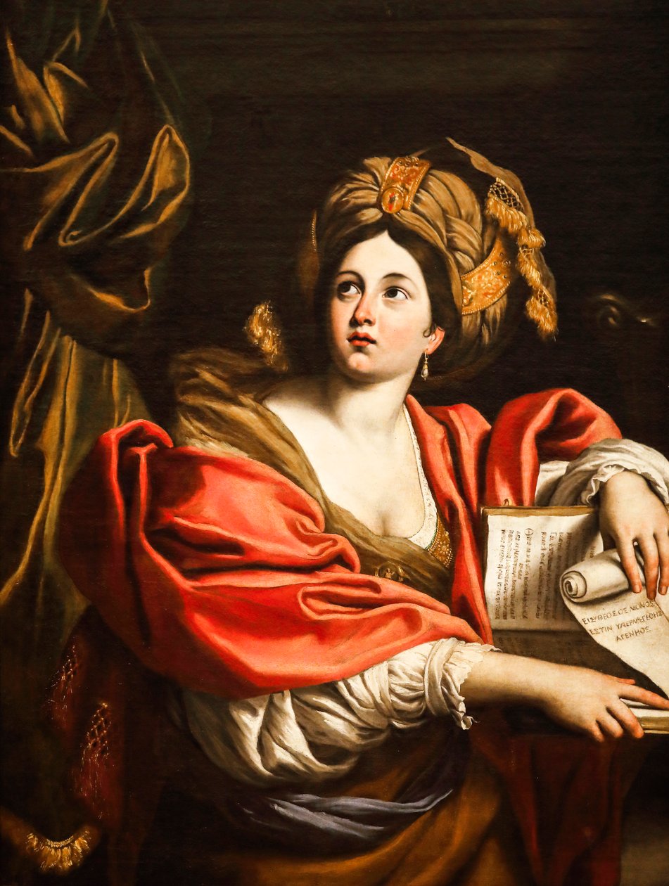Sybilla Kumejska. XVII wiek (olej na płótnie) autorstwa Domenichino