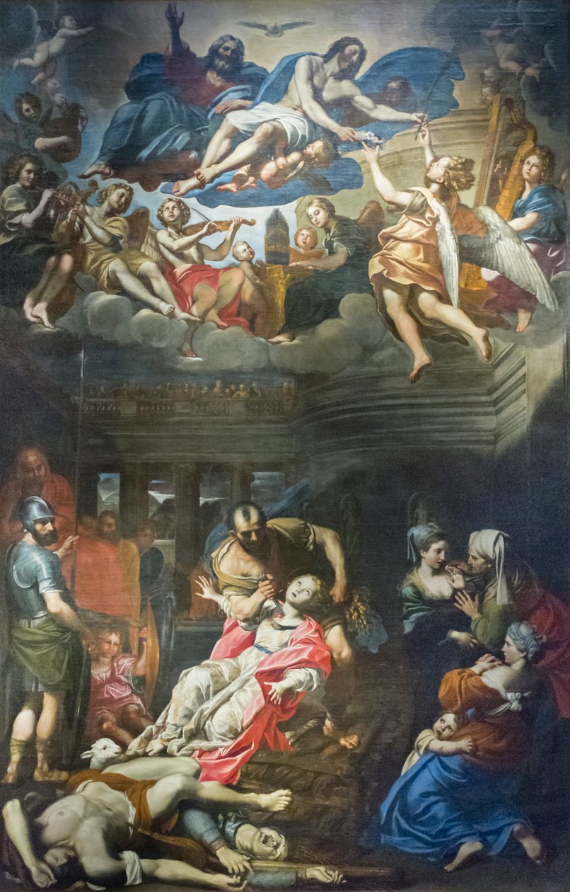 Męczeństwo świętej Agnieszki autorstwa Domenichino (1581 1641)