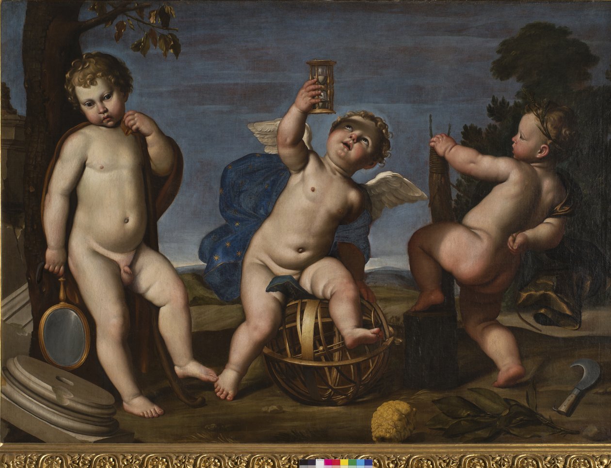 Alegoria Rolnictwa, Astronomii i Architektury, 1620-25 autorstwa Domenichino