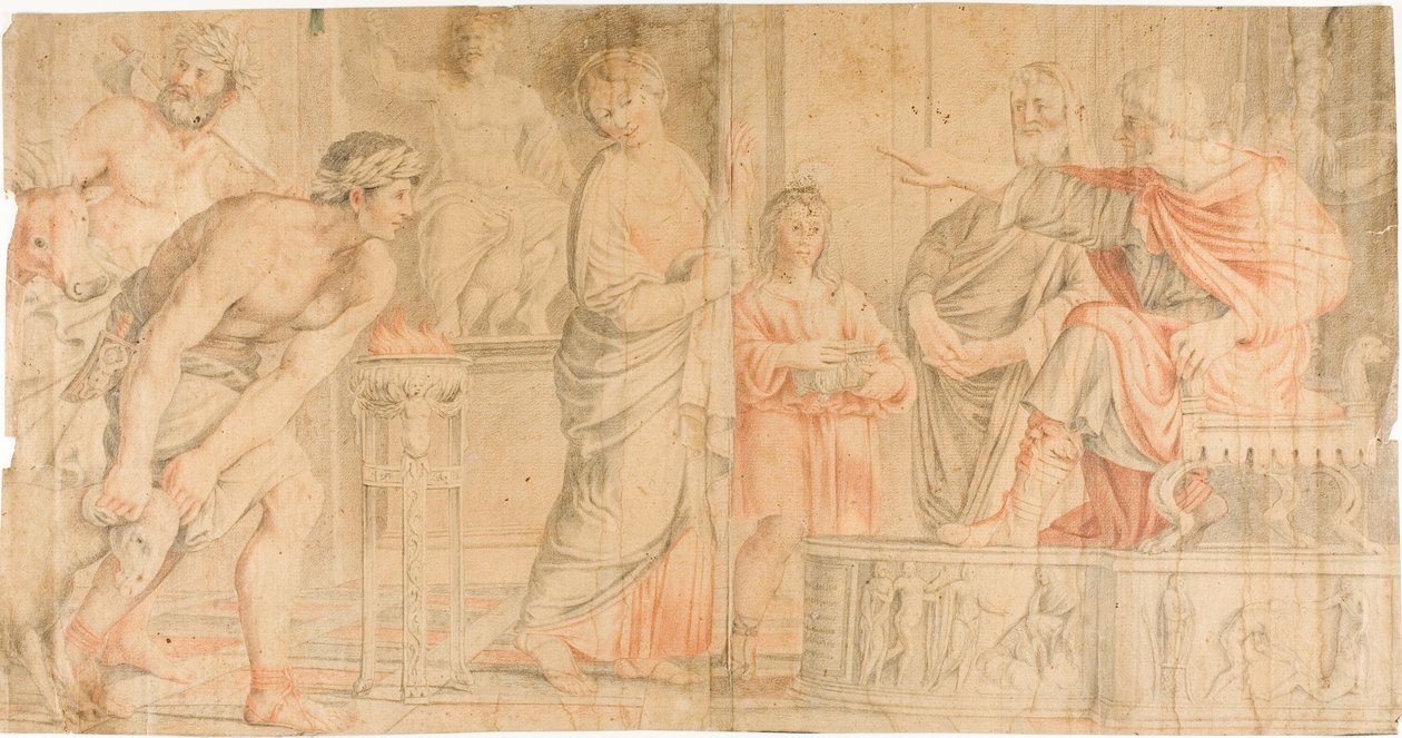 Potępienie świętej Cecylii autorstwa Domenichino