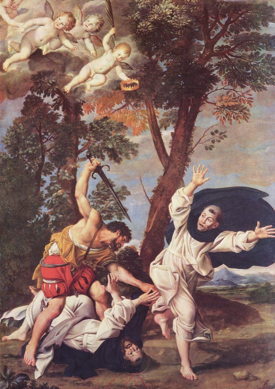 Zabójstwo św. Piotra Męczennika autorstwa Domenichino