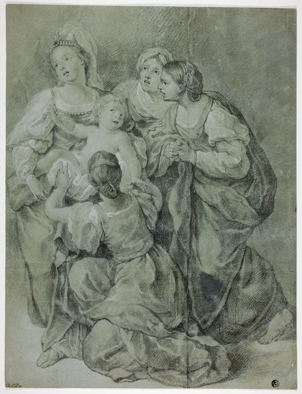 Grupa Czterech Kobiet i Dziecka autorstwa Domenichino
