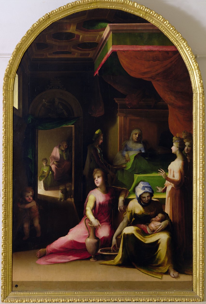 Narodziny Dziewicy, ok. 1540-43 autorstwa Domenico di Pace Beccafumi  