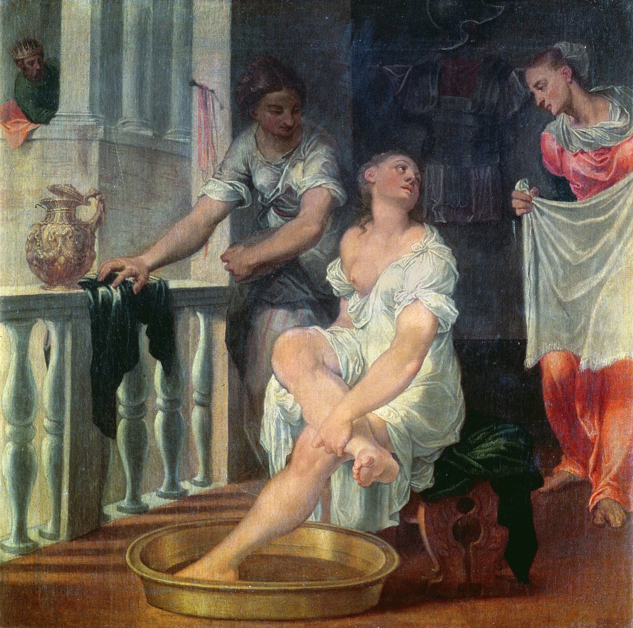 Kąpiel Batszeba, ok. 1550 autorstwa Domenico Brusasorci