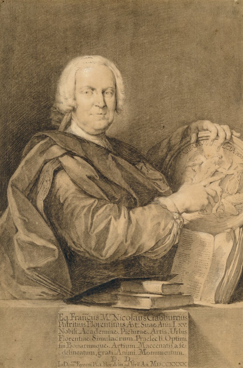 Portret Cavaliere Francesco Marii Niccolò Gabburri autorstwa Giovanni Domenico Ferretti