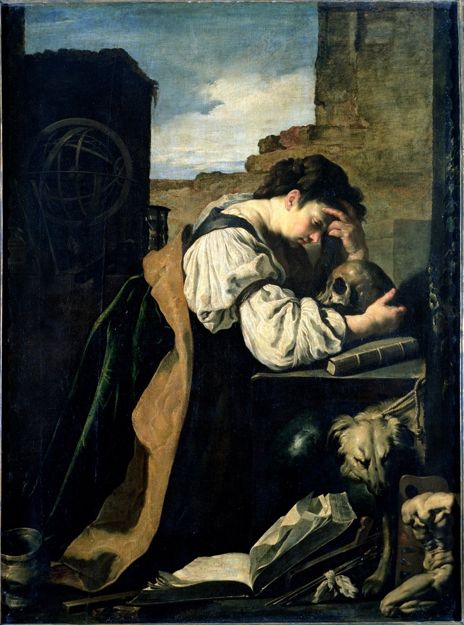 Melancholia autorstwa Domenico Fetti or Feti