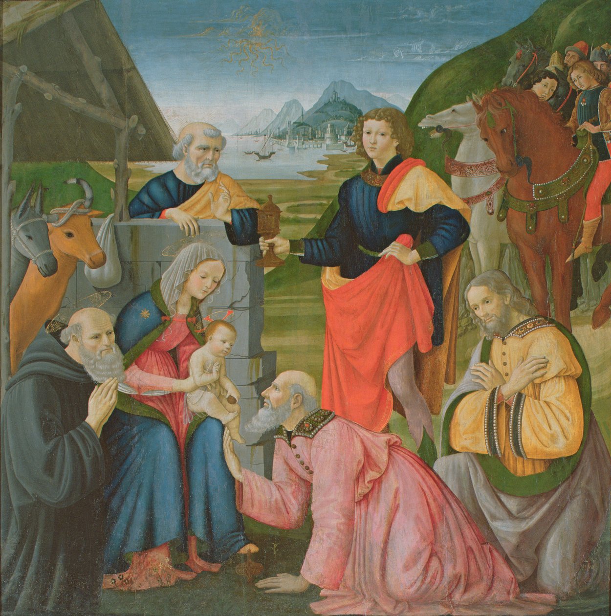 Adoracja Magów autorstwa Domenico Ghirlandaio
