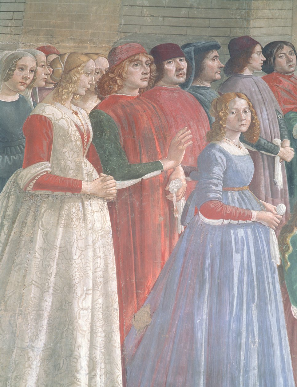 Franciszka, kaplica Sassetti, 1483 (detal) (zob. też 60524) autorstwa Domenico Ghirlandaio