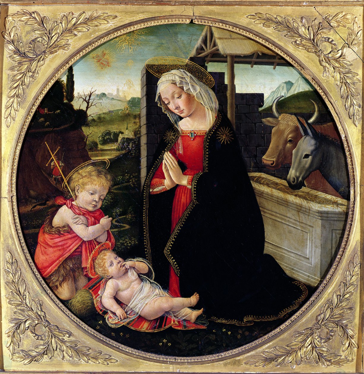 Madonna z Dzieciątkiem ze św. Janem Chrzcicielem autorstwa Domenico Ghirlandaio