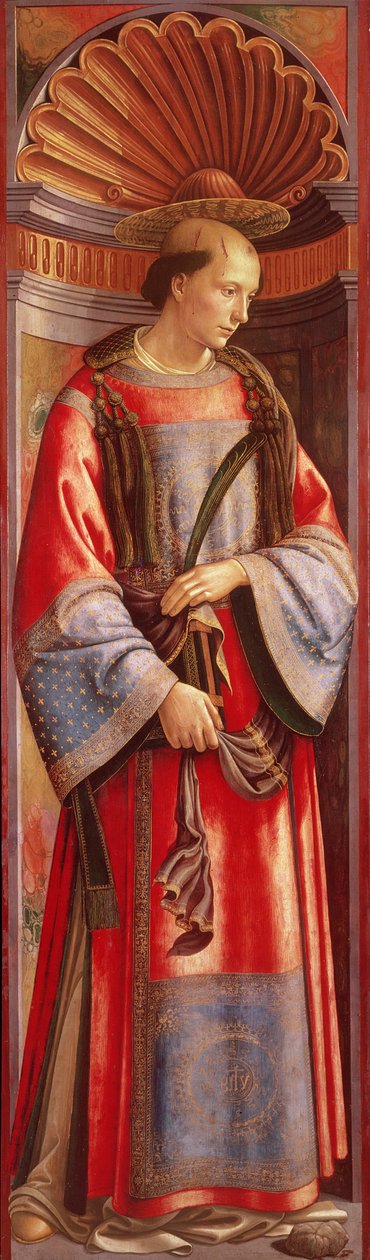 Św. Stefan Męczennik (tempera na panelu) autorstwa Domenico Ghirlandaio