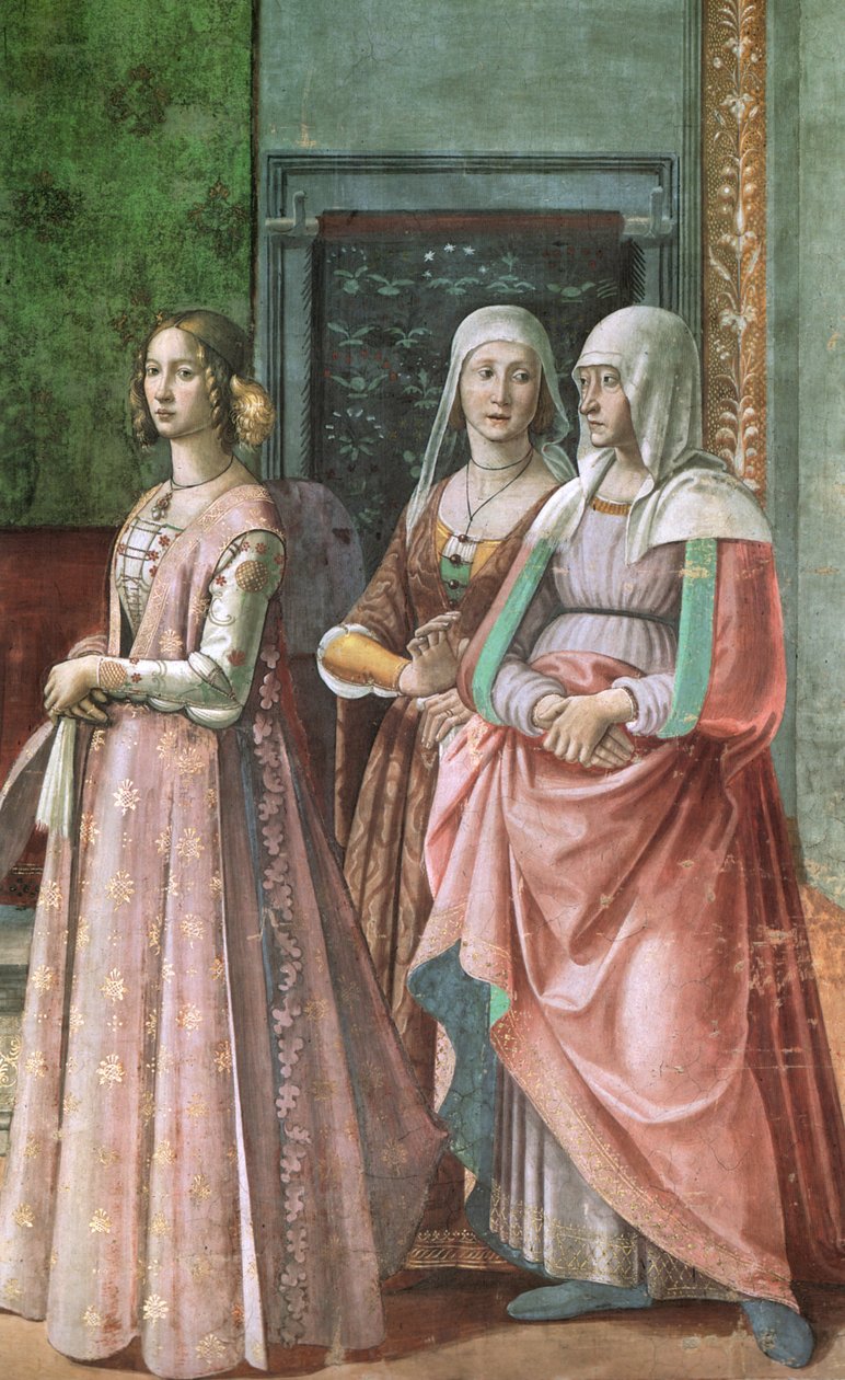 freski cappella tornabuoni we Florencji autorstwa Domenico Ghirlandaio