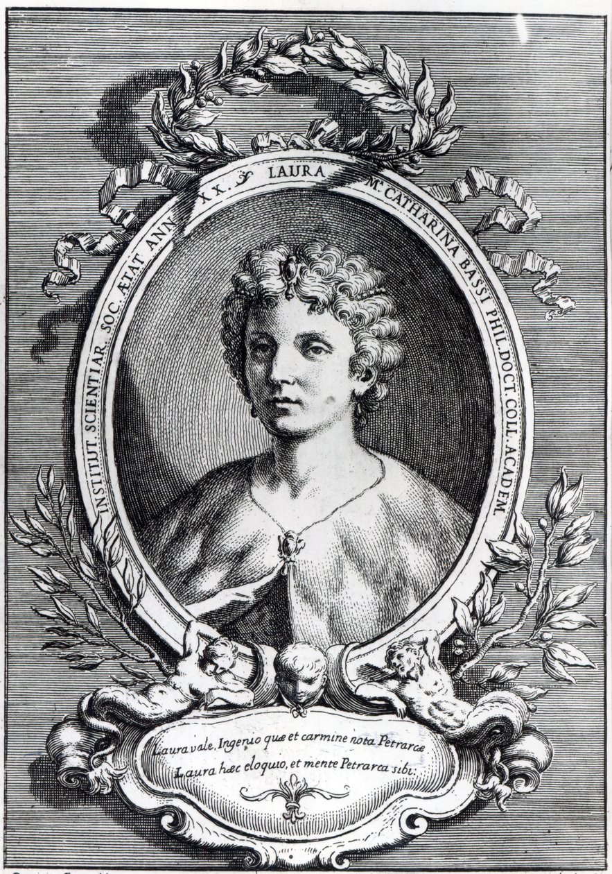 Laura Maria Caterina Bassi autorstwa Domenico Maria Fratta
