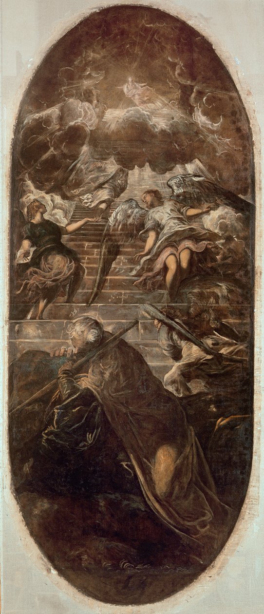 Drabina Jakubowa autorstwa Domenico Robusti Tintoretto