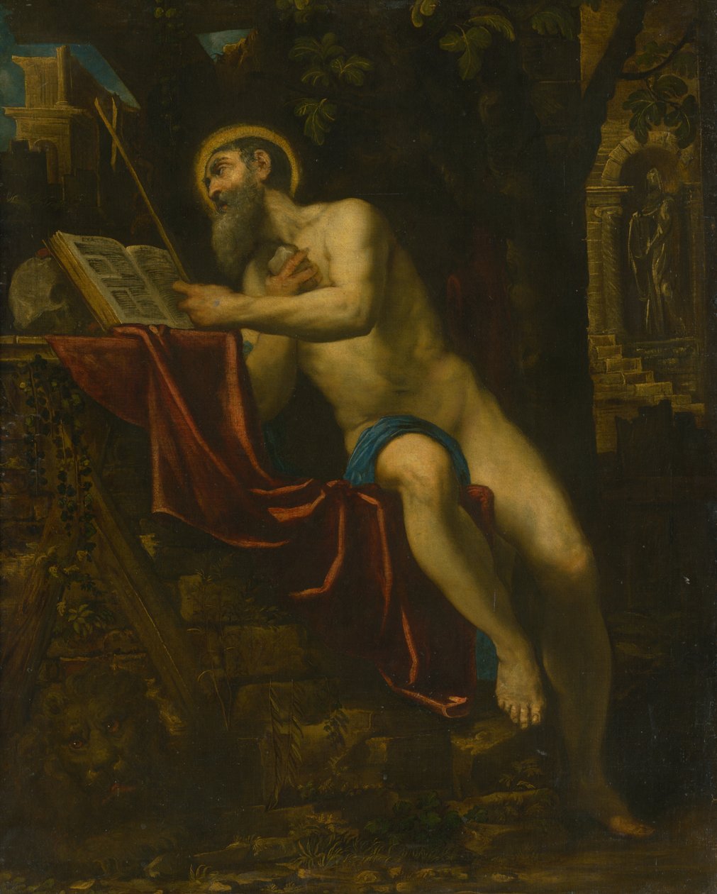 Święty Jerome autorstwa Domenico Robusti Tintoretto