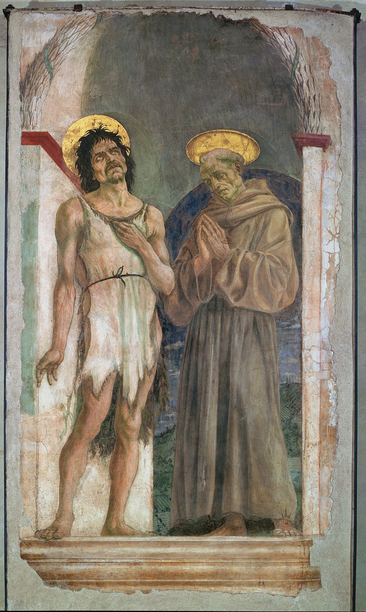 Św. Jan Chrzciciel i św. Franciszek z Asyżu autorstwa Domenico Veneziano