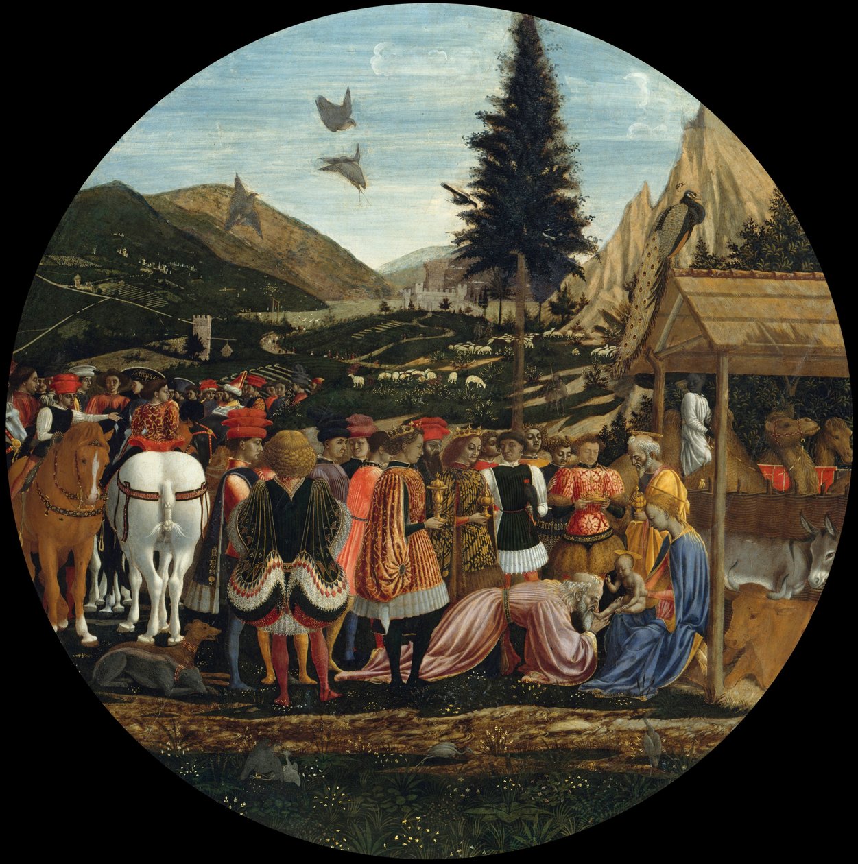 Pokłon Trzech Króli autorstwa Domenico Veneziano