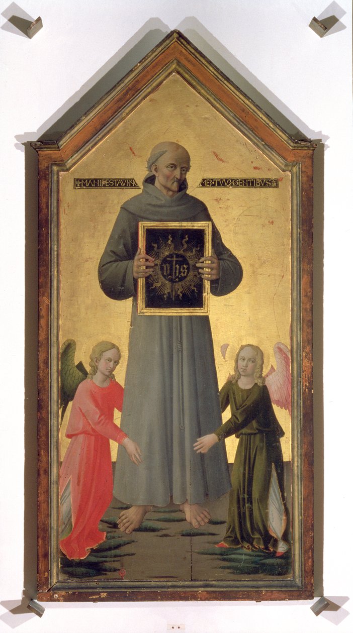 Św. Bernardyn ze Sieny (tempera na desce) autorstwa Domenico di Michelino