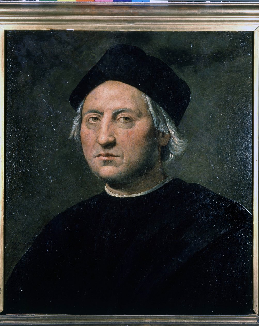 Portret Krzysztofa Kolumba - przypisywany Ghirlandaio, Morskie Muzeum Genów - Pegli autorstwa Domenico (attr.to) Ghirlandaio