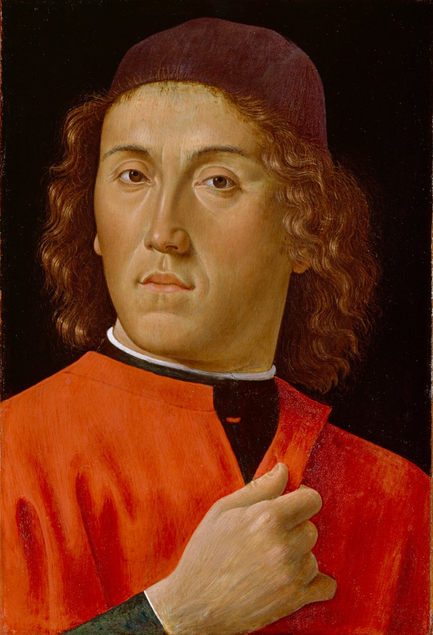 Młody człowiek autorstwa Domenico Ghirlandaio