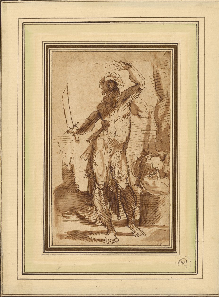 Studium postaci Abrahama autorstwa Domenico Beccafumi